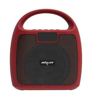 ZEALOT S42 Portable FM Radio Wireless Bluetooth Speaker with Built-in Mic, Support Hands-Free Call & TF Card & AUX (Red)