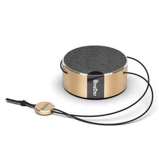 Oneder V12 Mini Wireless Bluetooth Speaker with Lanyard, Support Hands-free(Gold)