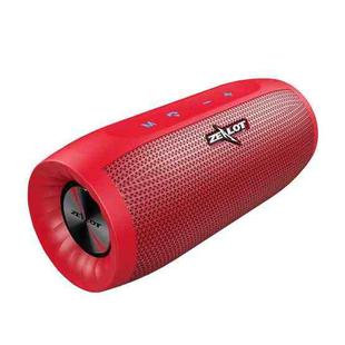 ZEALOT S16 Portable Smart Touch Stereo Heavy Bass Wireless Bluetooth Speaker with Built-in Mic, Support Hands-Free Call & TF Card & AUX (Red)
