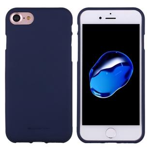 GOOSPERY SOFT FEELING for  iPhone 8 & 7  Liquid State TPU Drop-proof Soft Protective Back Cover Case (navy)