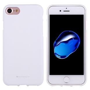GOOSPERY SOFT FEELING for  iPhone 8 & 7  Liquid State TPU Drop-proof Soft Protective Back Cover Case (White)