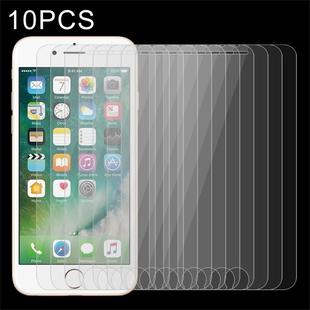 10 PCS for iPhone 8 Plus & iPhone 7 Plus 0.26mm 9H Surface Hardness 2.5D Explosion-proof Tempered Glass Non-full Screen Film