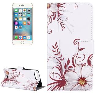 For iPhone 8 Plus & 7 Plus   Flower Buds Pattern Leather Case with Holder & Card Slots & Wallet