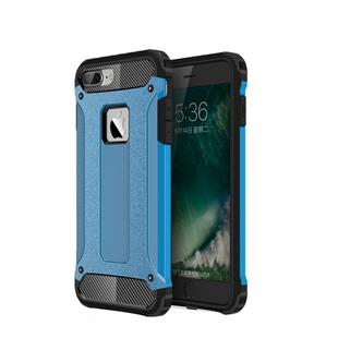 For iPhone 8 Plus & 7 Plus   Tough Armor TPU + PC Combination Case(Blue)
