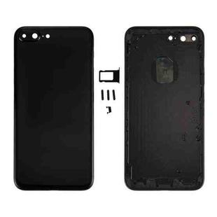 6 in 1 for iPhone 7 Plus (Back Cover + Card Tray + Volume Control Key + Power Button + Mute Switch Vibrator Key + Sign) Full Assembly Housing Cover (Jet Black)