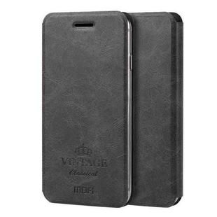 MOFI VINTAGE for iPhone 8 Plus & 7 Plus   Crazy Horse Texture Horizontal Flip Leather Case with Card Slot & Holder(Black)