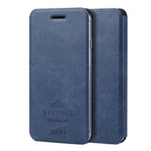 MOFI VINTAGE for iPhone 8 Plus & 7 Plus   Crazy Horse Texture Horizontal Flip Leather Case with Card Slot & Holder(Dark Blue)