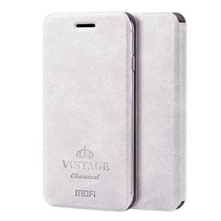 MOFI VINTAGE for iPhone 8 Plus & 7 Plus   Crazy Horse Texture Horizontal Flip Leather Case with Card Slot & Holder(White)