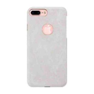 MOFI for iPhone 7 Plus   Crazy Horse Texture Leather Surface PC Protective Case Back Cover(White)