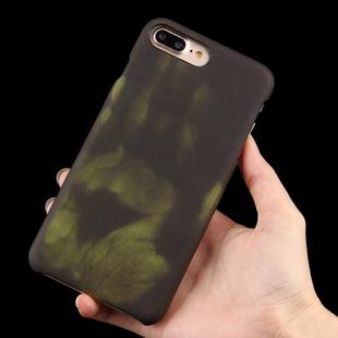For iPhone 8 Plus & 7 Plus  Heat Sensitive Phone Case Silicone  Protective Case Back Cover(Green)