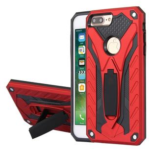 Tough Armor TPU + PC Combination Case with Holder, For iPhone 8 Plus & 7 Plus   Tough Armor TPU + PC Combination Case with Holder(Red)
