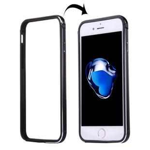 For iPhone 8 Plus & 7 Plus   TPU + Aluminum Alloy Bumper Frame(Black)