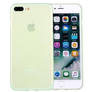 For iPhone 8 Plus & 7 Plus   Frosted Transparent Protective Back Cover Case(Green)
