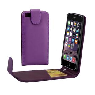 For iPhone 8 Plus & 7 Plus   Ordinary Texture Vertical Flip Leather Case with Card Slot (Purple)