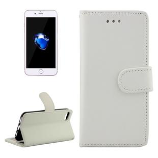 For iPhone 8 Plus & 7 Plus   Crazy Horse Texture Horizontal Flip Leather Case with Holder & Card Slots & Wallet & Photo Frame (White)