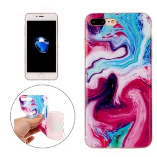 For iPhone7 Plus Colorful Marble Pattern Soft TPU Protective Case