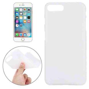 For iPhone 8 Plus & 7 Plus   Solid Color TPU Protective Back Cover Case(White)