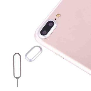 For iPhone 7 Plus Rear Camera Lens Protective Cover with Needle(Silver)