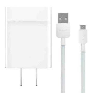 Huawei Fast Charge 9V2A / 5V2A Single USB Port Charger, 100-240V Wide Voltage, US Plug, For iPad, iPhone, Galaxy, Huawei, Xiaomi, LG, HTC and Other Smart Phones, Rechargeable Devices(White)