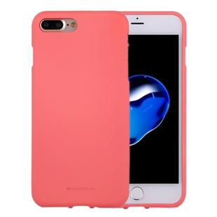 GOOSPERY SOFT FEELING for iPhone 8 Plus & 7 Plus   Liquid State TPU Drop-proof Soft Protective Back Cover Case(Pink)