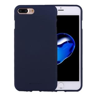 GOOSPERY SOFT FEELING for iPhone 8 Plus & 7 Plus   Liquid State TPU Drop-proof Soft Protective Back Cover Case(navy)