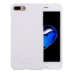 GOOSPERY SOFT FEELING for iPhone 8 Plus & 7 Plus   Liquid State TPU Drop-proof Soft Protective Back Cover Case(White)