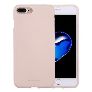 GOOSPERY SOFT FEELING for iPhone 8 Plus & 7 Plus   Liquid State TPU Drop-proof Soft Protective Back Cover Case(Apricot)