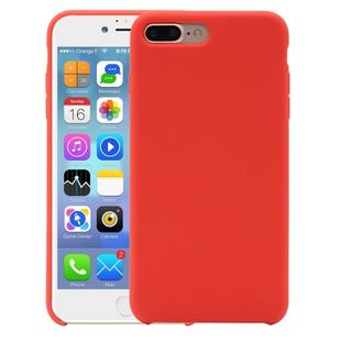 Pure Color Liquid Silicone Case for iPhone 8 Plus & 7 Plus(Orange)