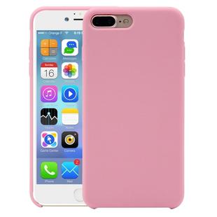 Pure Color Liquid Silicone Case for iPhone 8 Plus & 7 Plus(Pink)