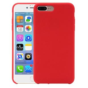 Pure Color Liquid Silicone Case for iPhone 8 Plus & 7 Plus(Red)