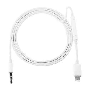 MH021 1m 8 Pin to 3.5mm AUX Audio Cable Support Line Control(White)