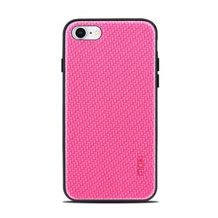 MOFI For iPhone SE 2020 & 8 & 7 Cloth Surface + PC + TPU Protective Back Cover Case(Rose Red)