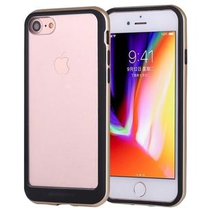 GOOSPERY New Bumper X For iPhone SE 2020 & 8 & 7 PC + TPU Shockproof Hard Protective Back Case(Gold)