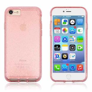 For iPhone SE 2020 & 8 & 7 Flash Powder Translucent Shockproof Protective Case(Pink)