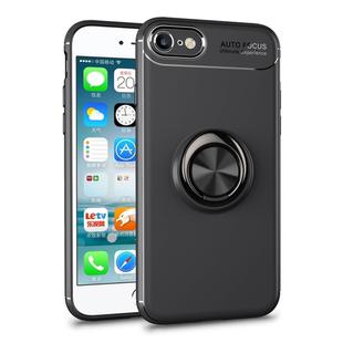 Metal Ring Holder 360 Degree Rotating TPU Case For iPhone SE 2020 & 8 & 7 (Black)