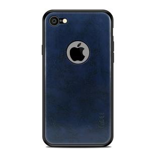 MOFI Shockproof PC+TPU+PU Leather Protective Back Case for iPhone 8(Blue)