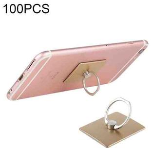 100 PCS Universal Finger Ring Mobile Phone Holder Stand(Gold)