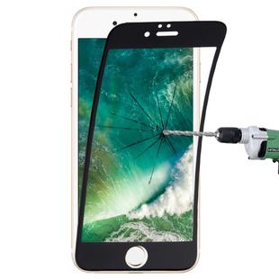 0.1mm 9H Full Screen Flexible Fiber Tempered Glass Film for iPhone SE 2020 / 8 / 7(Black)