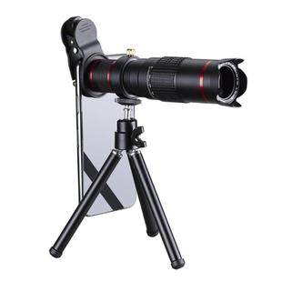 Universal 22X Zoom Telescope Telephoto Camera Lens with Tripod Mount & Mobile Phone Clip, For iPhone, Galaxy, Huawei, Xiaomi, LG, HTC and Other Smart Phones(Black)