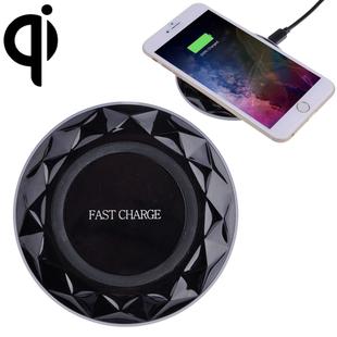 DC5V Input Diamond Qi Standard Fast Charging Wireless Charger, Cable Length: 1m(Black)