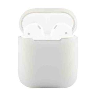 Portable Wireless Bluetooth Earphone Silicone Protective Box Anti-lost Dropproof Storage Bag for Apple AirPods 1/2(Earphone is not Included)(Transparent)