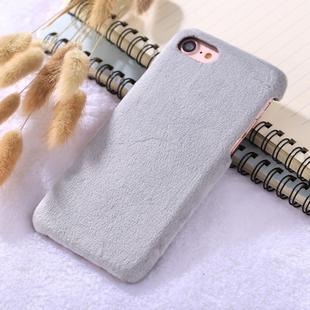 For  iPhone 8 & 7 Plush Protective Back Cover Case(Grey)