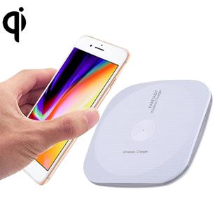 5V 1A Universal Square Qi Standard Fast Wireless Charger with Indicator Light(White)