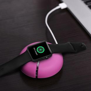 For Apple Watch Original Creative Silicone Desk Charging Holder Storage Charging Seat (Apple Watch is not Included)(Magenta)
