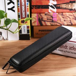For Apple Pencil / iPad Pro Pencil Portable Anti-lost Storage Bag TouchPen Leather Zipper Protective Box(Black)