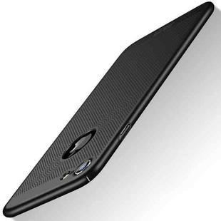 MOFI for iPhone 8 Honeycomb Texture Breathable PC Shockproof Protective Back Case(Black)