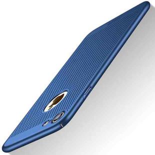 MOFI for iPhone 8 Honeycomb Texture Breathable PC Shockproof Protective Back Case(Blue)