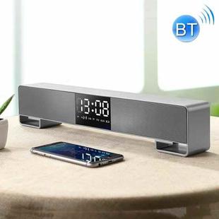 JOYROOM JR-M05 Wireless Music Metal Desktop Clock V4.2 Bluetooth Loudspeakers (Grey)