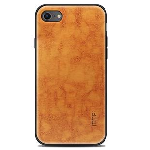 MOFI For iPhone SE 2020 & 8 & 7 Shockproof PU Paste PC Protective Back Case(Light Brown)