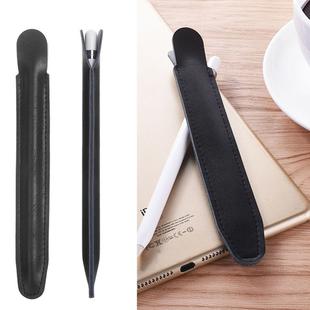 Stylus Pen Protective PU Leather Pouch Holder Storage Case for Apple Pencil(Black)